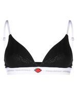 DSQUARED2 soutien-gorge imprimé à bande logo - Noir - thumbnail