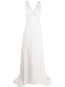 Sachin & Babi robe longue Astor ornée de perles - Blanc