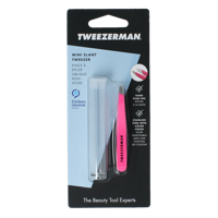Tweezerman Mini slant tweezer neon pink 1 Stuks