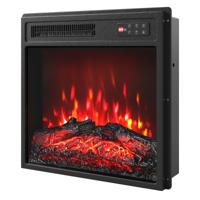 18" Elektrische Open Haard 7 Realistische Vamkleuren 5 Instelbare Helderheidsniveaus 8-uurs Timer en Bescherming Tegen Oververhitting