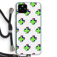 8-bit N°10: Pixel 5a 5G Transparant Hoesje met koord