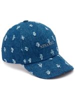 Nina Ricci casquette à effet usé - Bleu