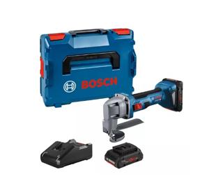 Bosch Professional Accu-blikschaar 0601926301 GSC 18V-16 E Brushless, Incl. 2 accus, Incl. lader, Incl. koffer