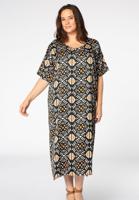 Yoek Midi jurk AFRICA | Wit | Maat 58/60