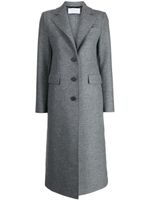 Harris Wharf London manteau en laine vierge à simple boutonnage - Gris - thumbnail