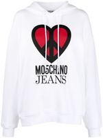 MOSCHINO JEANS hoodie en jersey à imprimé graphique - Blanc