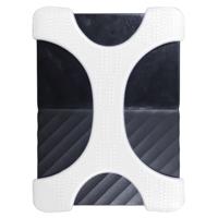 X type 2 5 inch draagbare harde schijf siliconen case voor 2TB-4TB WD & SEAGATE & Toshiba draagbare harde schijf zonder gat (wit)