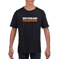 Zwart Duitsland supporter t-shirt voor kinderen - thumbnail