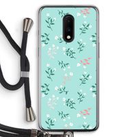 Small white flowers: OnePlus 7 Transparant Hoesje met koord