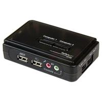 StarTech 2-poorts USB KVM switch met audio + kabels