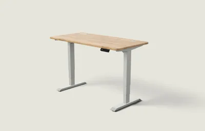 Desktronic HomePro bureau Grijs / Massief Eiken / 140x70 cm
