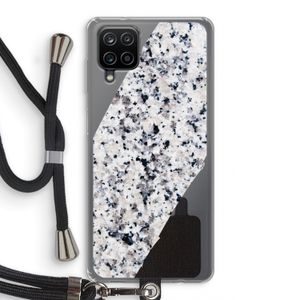 Gespikkelde marmer: Samsung Galaxy A12 Transparant Hoesje met koord