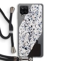Gespikkelde marmer: Samsung Galaxy A12 Transparant Hoesje met koord