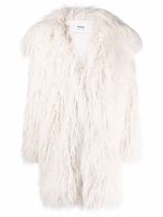 AMI Paris manteau oversize en fourrure artificielle - Blanc