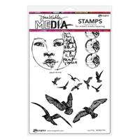 Ranger Ink Ranger • dina wakley media cling stamps let it fly