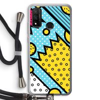Pop Art #1: Huawei P Smart (2020) Transparant Hoesje met koord