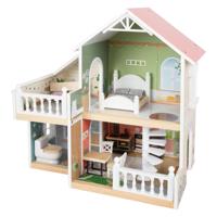 Small Foot - houten urban villa poppenhuis met meubeltjes, 9dlg.
