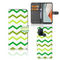 OnePlus Nord N100 | Telefoon Hoesje | Zigzag Groen