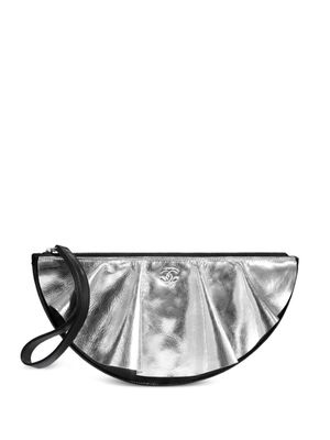 CHANEL Pre-Owned pochette matelassée à empiècement drapé (2020) - Argent
