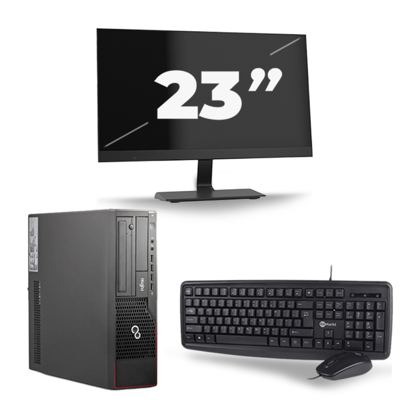 Fujitsu Esprimo E700 SFF - Intel Core i3-2e Generatie - 8GB RAM - 256GB SSD - Windows 10 + 1x 23 inch Monitor Fujitsu Esprimo E700 SFF - Intel Core i3-2e Generatie - 8GB RAM - 256GB SSD - Windows 10 + 1x 23 inch Monitor