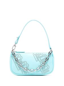 BY FAR sac mini Rachel à détails de clous - Bleu