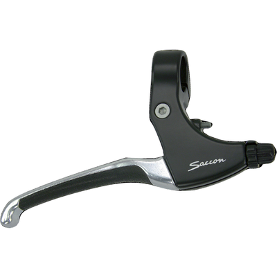 Saccon remgrepenset rollerbrake alu zwart/zilver