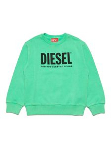 Diesel Kids sweat en coton à logo imprimé - Vert