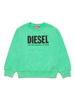 Diesel Kids sweat en coton à logo imprimé - Vert - thumbnail