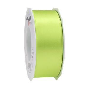 1x Luxe hobby/decoratie lime groen satijnen sierlinten breed 4 cm/40 mm x 25 meter