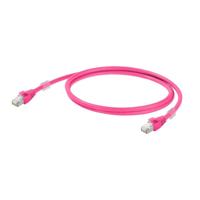 Weidmüller 1201270015 RJ45 Netwerkkabel, patchkabel CAT 6A S/FTP 1.50 m Magenta UL gecertificeerd 1 stuk(s)