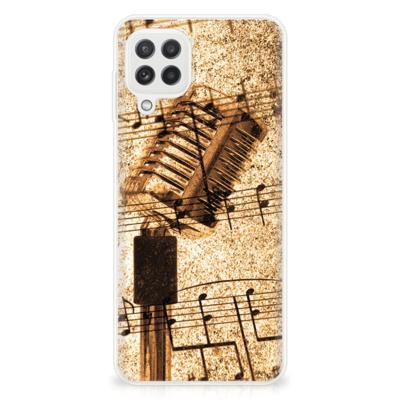 Samsung Galaxy A22 4G | M22 | Siliconen hoesje | met foto Bladmuziek