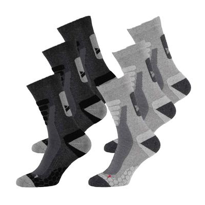 Xtreme Wandelsokken 6-pack Multi Grey-45/47