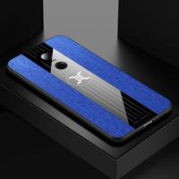 Voor Xiaomi Redmi 5 plus XINLI stiksels doek textuur schokbestendige TPU beschermhoes (blauw)