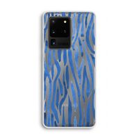 Blauwe nerven: Samsung Galaxy S20 Ultra Transparant Hoesje