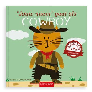 Boek met naam en foto - Ik ga als cowboy - Hardcover