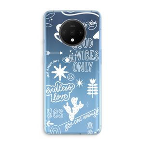 Good vibes: OnePlus 7T Transparant Hoesje