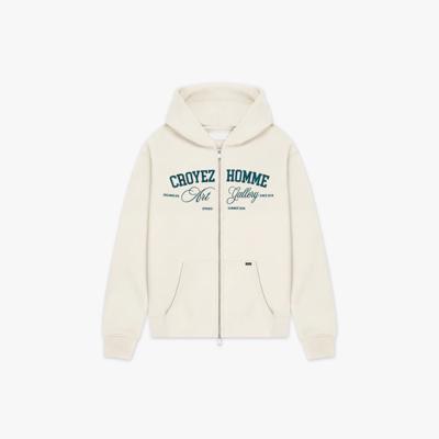 Croyez Art Gallery Zip Hoodie Heren Gebroken Wit - Maat M - Kleur: Gebroken Wit | Soccerfanshop