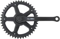 Pieper crankstel crankset 4-edge 44t 170mm steel black
