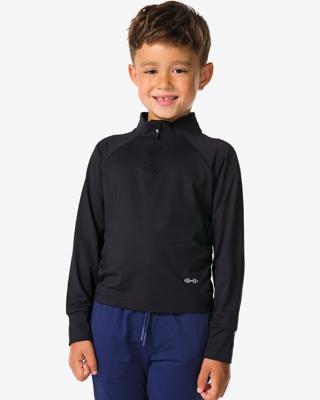 HEMA Kinder fleeceshirt extra warm zwart (zwart)