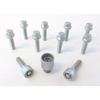 H&R Wielboutenset bolkonisch R12 M12x1.50 - Lengte 45mm - 10 stuks (bv. Mercedes) - incl. wielsloten HR1254502SET
