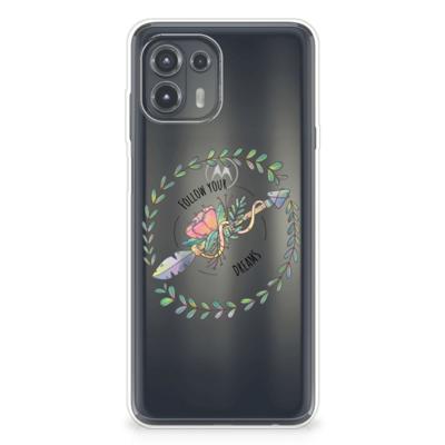 Motorola Edge 20 Lite Telefoonhoesje met Naam Boho Dreams Motorola Edge 20 Lite Telefoonhoesje met Naam Boho Dreams