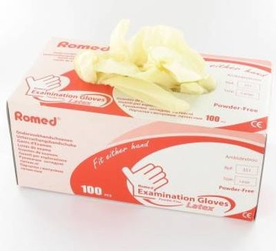 Romed Latex Handschoenen Poedervrij