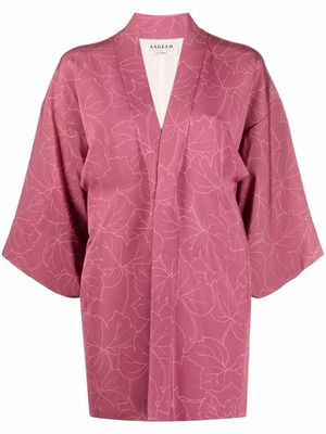 A.N.G.E.L.O. Vintage Cult veste imprimée à manches carrées (années 1970) - Rose