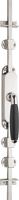Formani TIMELESS KO-1932 krukespagnolet complete set - glans nikkel/ebbenhout linksdraaiend