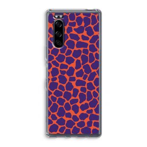 Purple Giraffe: Sony Xperia 5 Transparant Hoesje