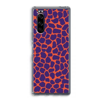 Purple Giraffe: Sony Xperia 5 Transparant Hoesje