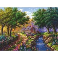 Ravensburger-Puzzel 1500p-Huisje aan de rivier-Volwassenen en kinderen vanaf 14 jaar-Premium kwaliteit puzzel 80x60cm-12000735