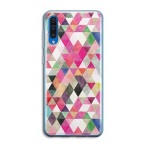 Gekleurde driehoekjes: Samsung Galaxy A50 Transparant Hoesje