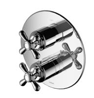 Hotbath Amice klassieke inbouw thermostaat met 2-weg stop-omstel ⌀19,5 cm, chroom - thumbnail
