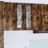 Keukenkast aan de muur met plank Gerookt eiken 60 x 31 x 80 cm